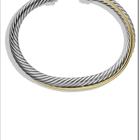 David Yurman “Crossover” Bracelet With 18k Yellow Gold - Picture 3 of 10